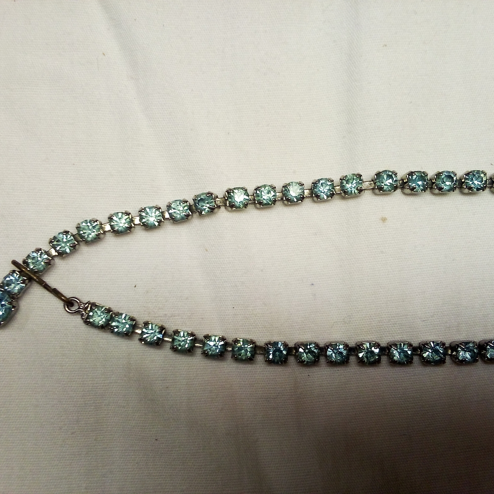 Vintage Saphiret Costume Jewelry Necklace Rare - Picture 2 of 5